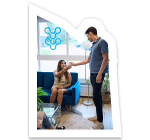 Chiropractic advisor greeting client at Posturefixx chiropractic clinic